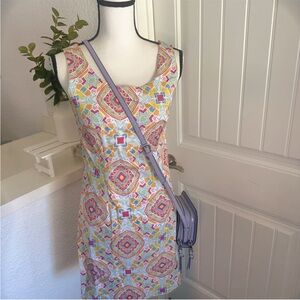 KAELI SMITH Cotton Geometric Print Dress